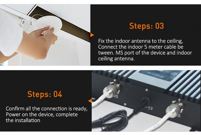 80dB-Gewinn 4G-Signal-Repeater Zellulär Tri-Band-Booster mit LCD 10