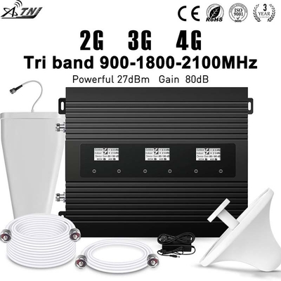 Guter Preis Gewinn-multi Band-Verstärker 900MHz 1800MHz 2100MHz 2G 3G 4G 80dB Online