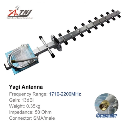 Gewinn 13dBi Yagi-Signal-Zusatzantennen-Zink-Legierungs-Material im Freien