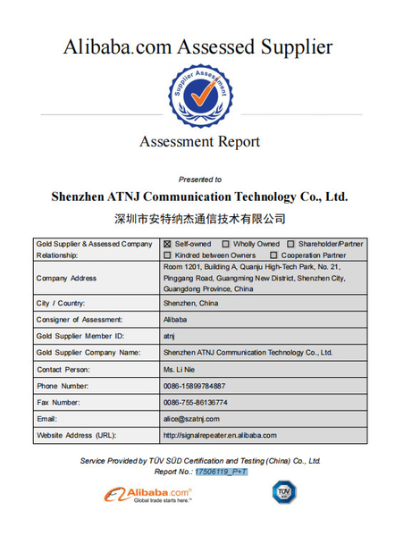 China Shenzhen Atnj Communication Technology Co., Ltd. Zertifizierungen